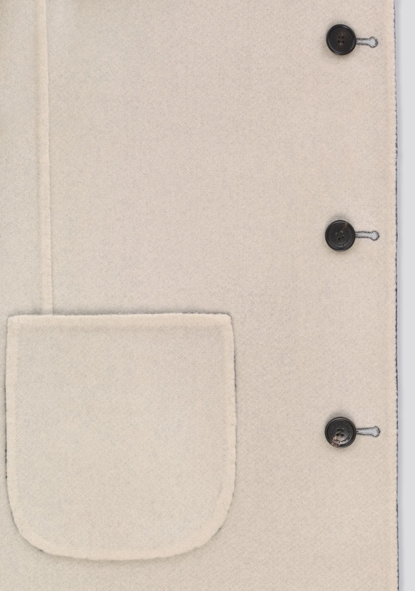 Double Sided white and blue Cashmere Winter Coat