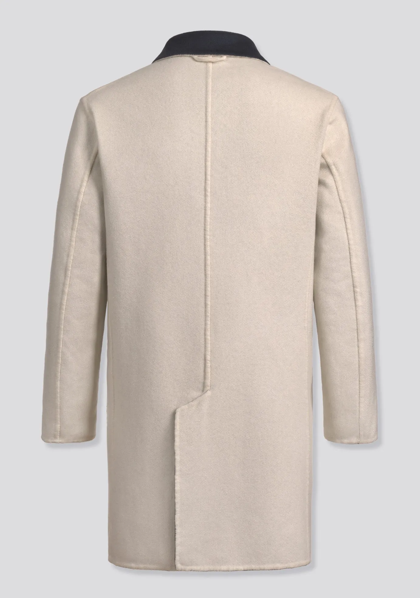Double Sided white and blue Cashmere Winter Coat