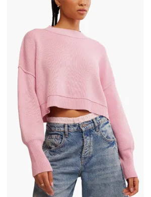 Easy Street Cropped Pullover, Lollipop