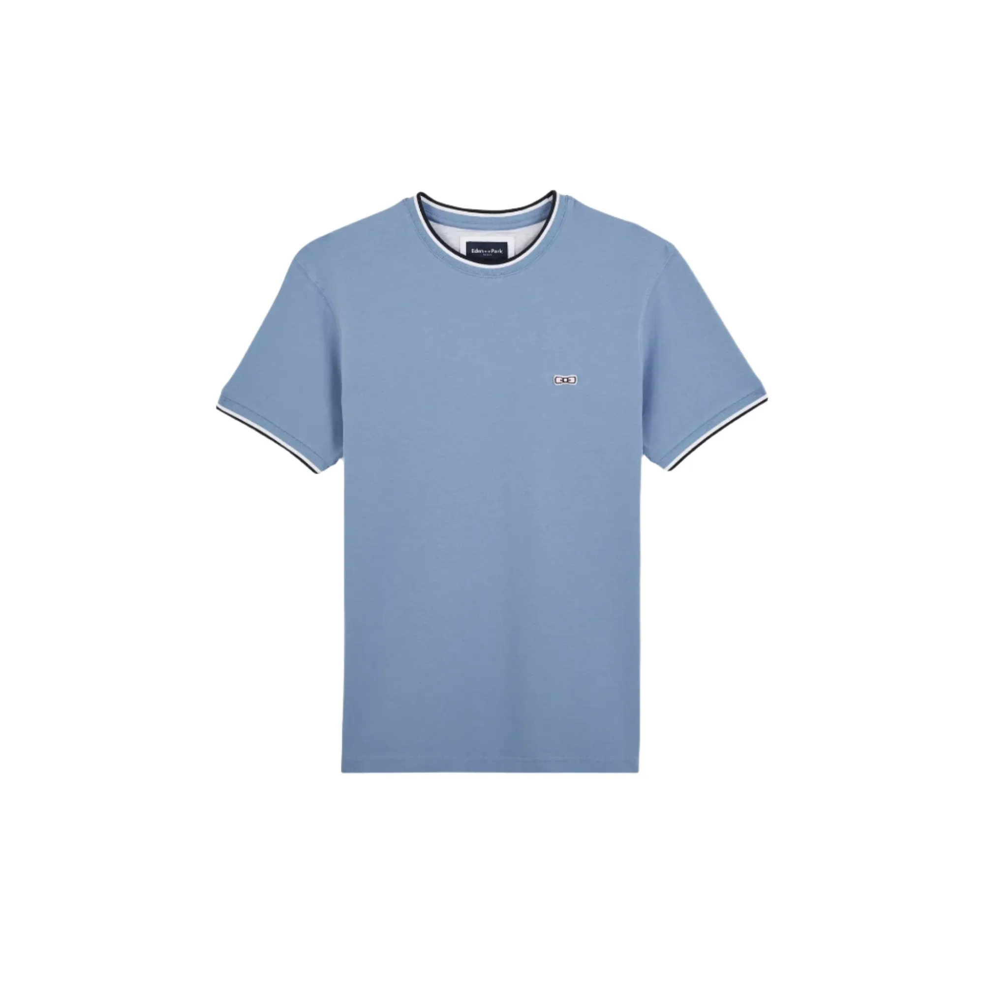Eden Park Gents Plain Light Blue Short Sleeve T-Shirt