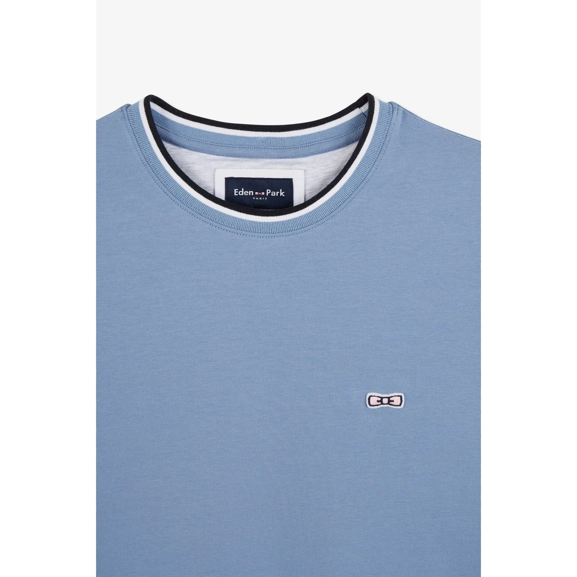 Eden Park Gents Plain Light Blue Short Sleeve T-Shirt