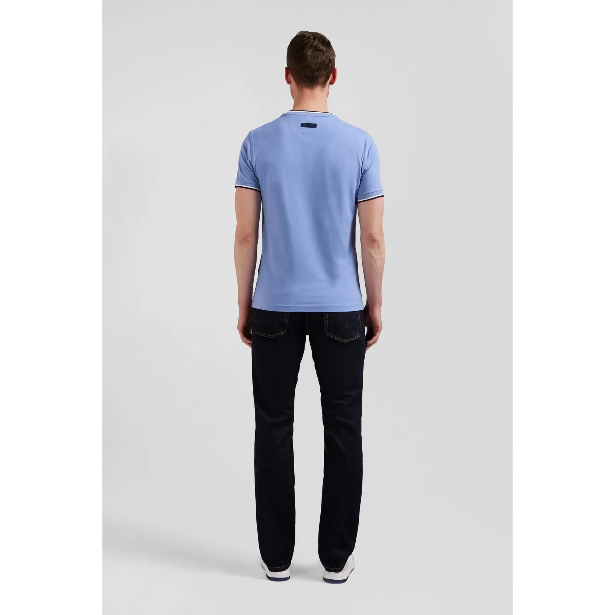 Eden Park Gents Plain Light Blue Short Sleeve T-Shirt