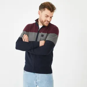 Eden Park Tricolour Cotton Cardigan
