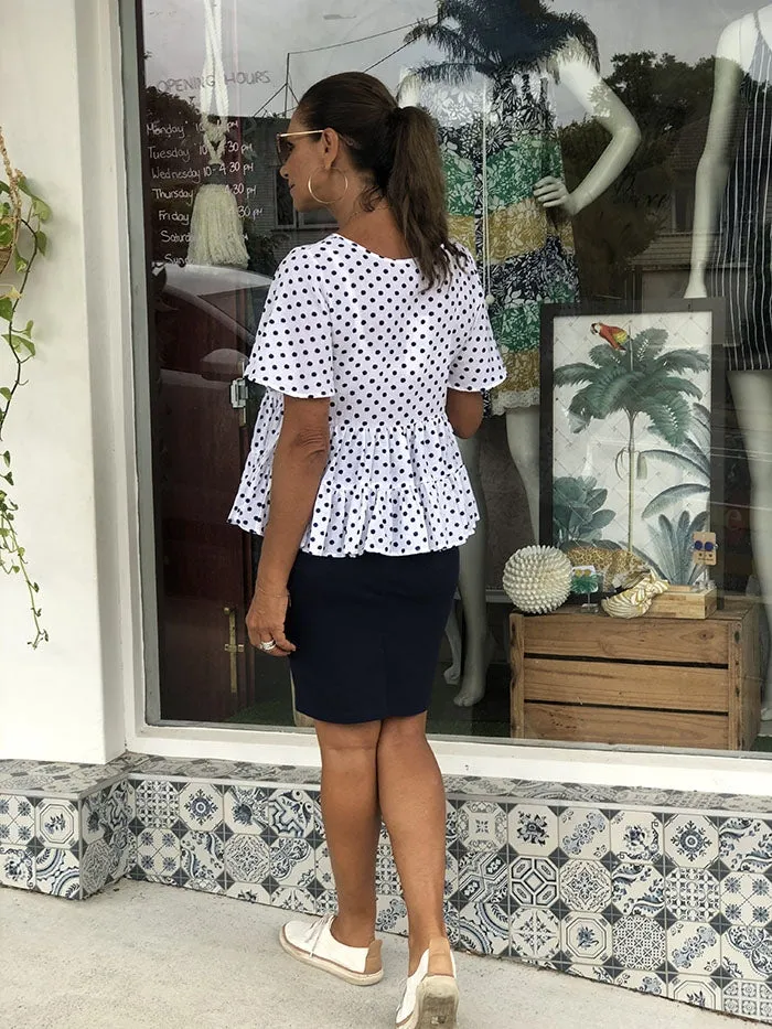 Elanore Top - Polka Dot