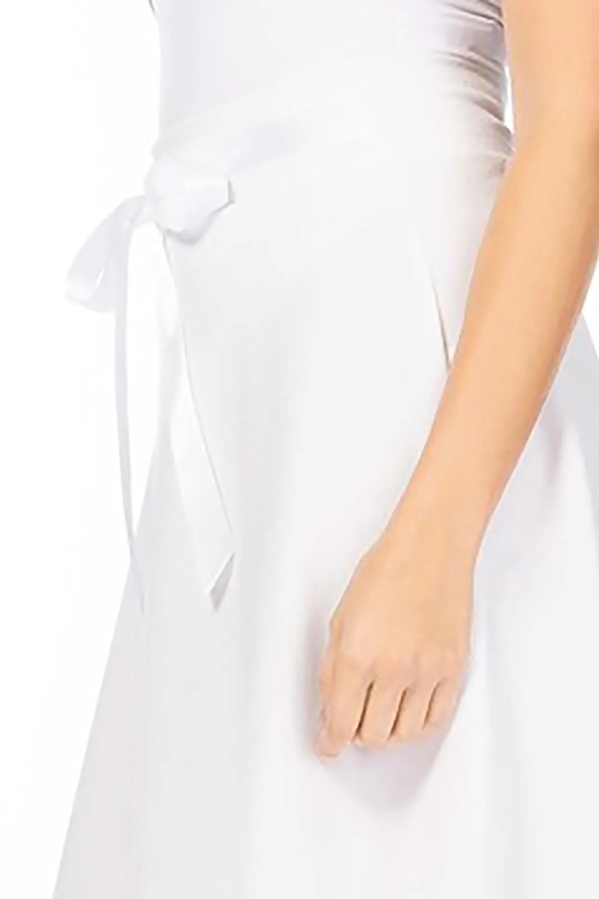 Elegant A-Line Midi Skirt - High Waist with Bow Tie Detail S500 $9Each
