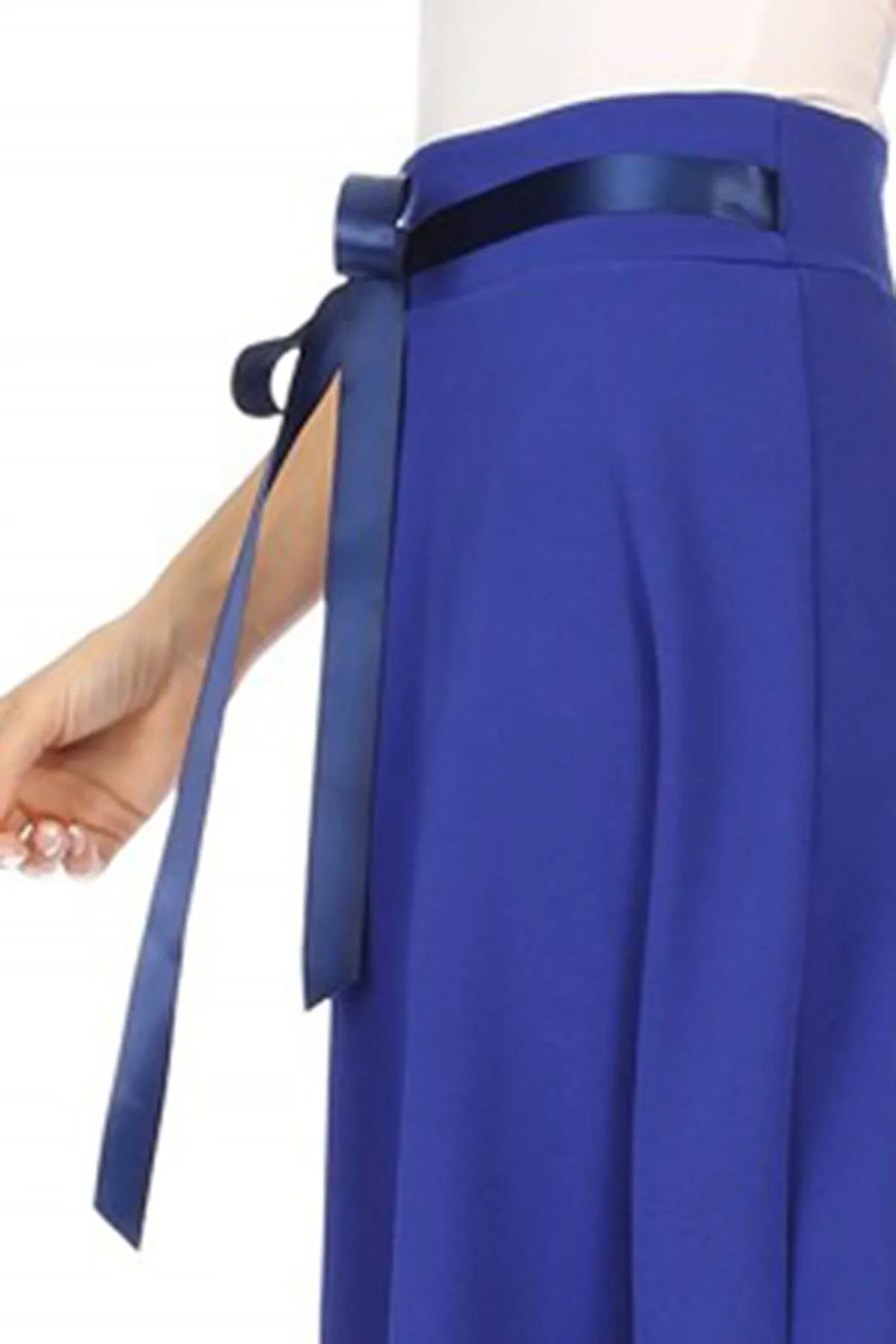 Elegant A-Line Midi Skirt - High Waist with Bow Tie Detail S500 $9Each