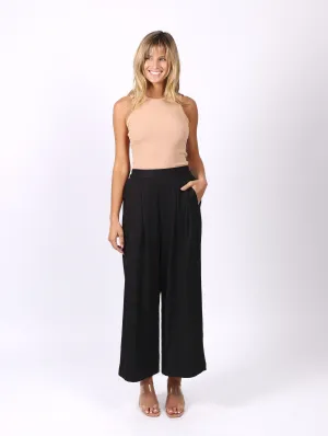 Ella Wide Leg Pant - Black