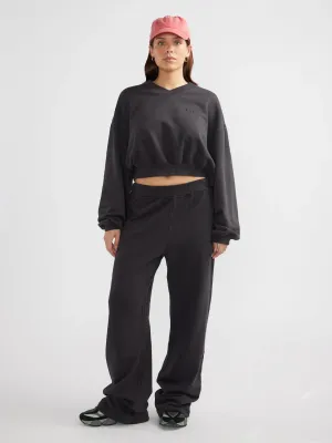 ENA Pelly II HAILEY Crop Sweatshirt - Vintage Black