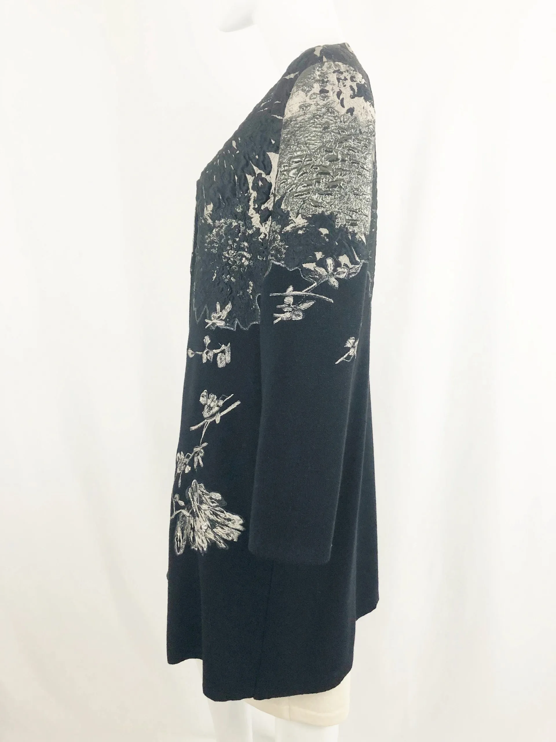 Escada Embellished Wool Coat Size Large