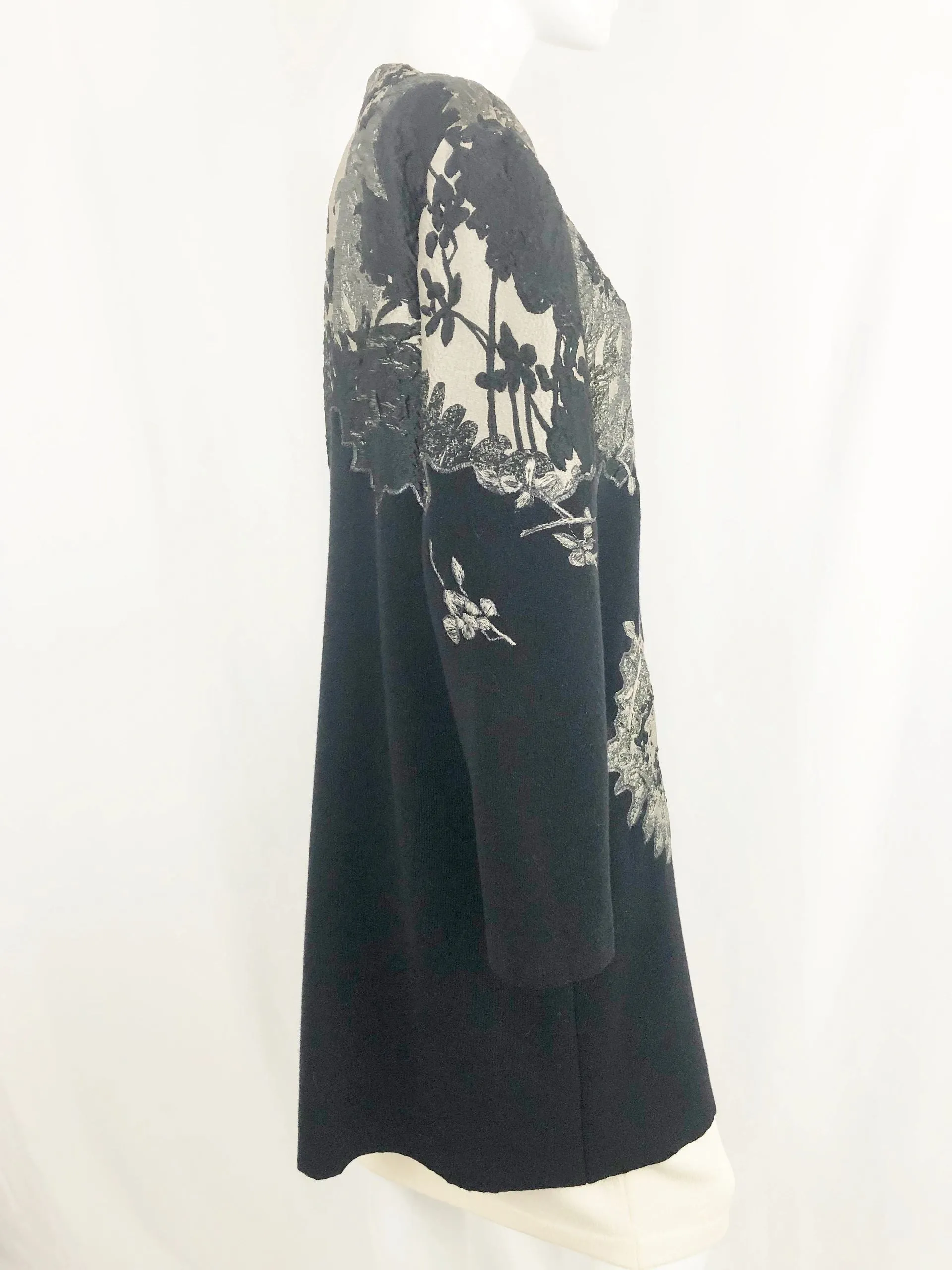 Escada Embellished Wool Coat Size Large