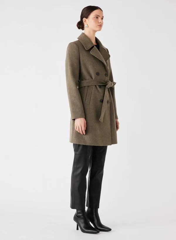 Esmaee Unattended Coat - Khaki