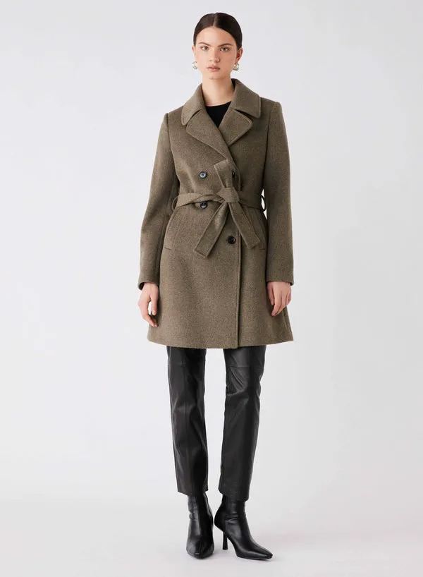 Esmaee Unattended Coat - Khaki