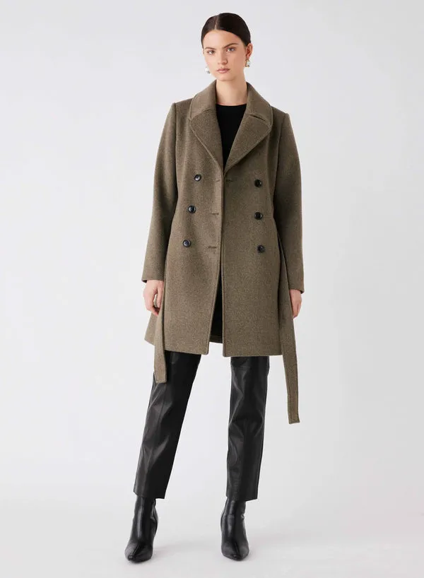 Esmaee Unattended Coat - Khaki