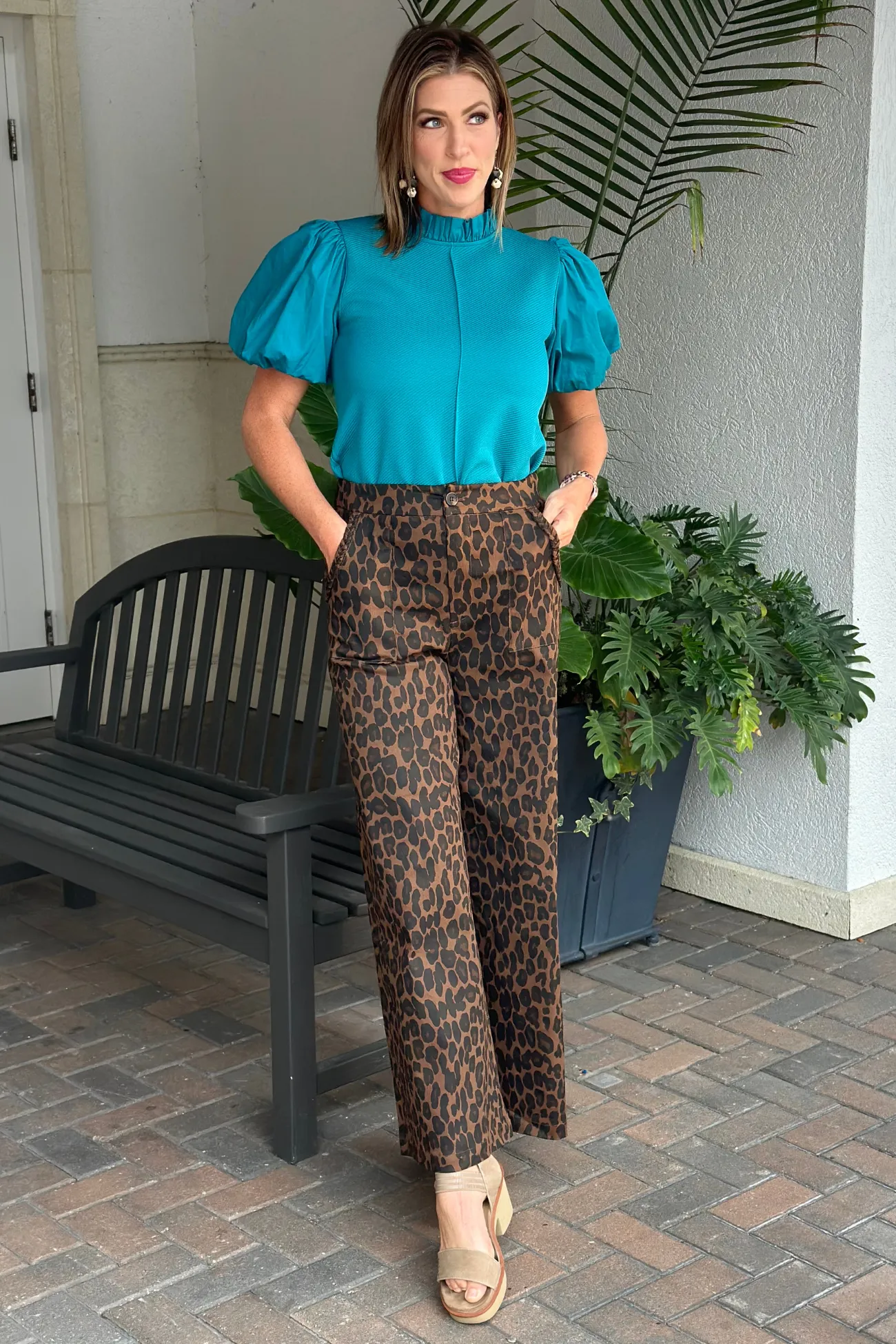 Eternal Romance Leopard Print Pants