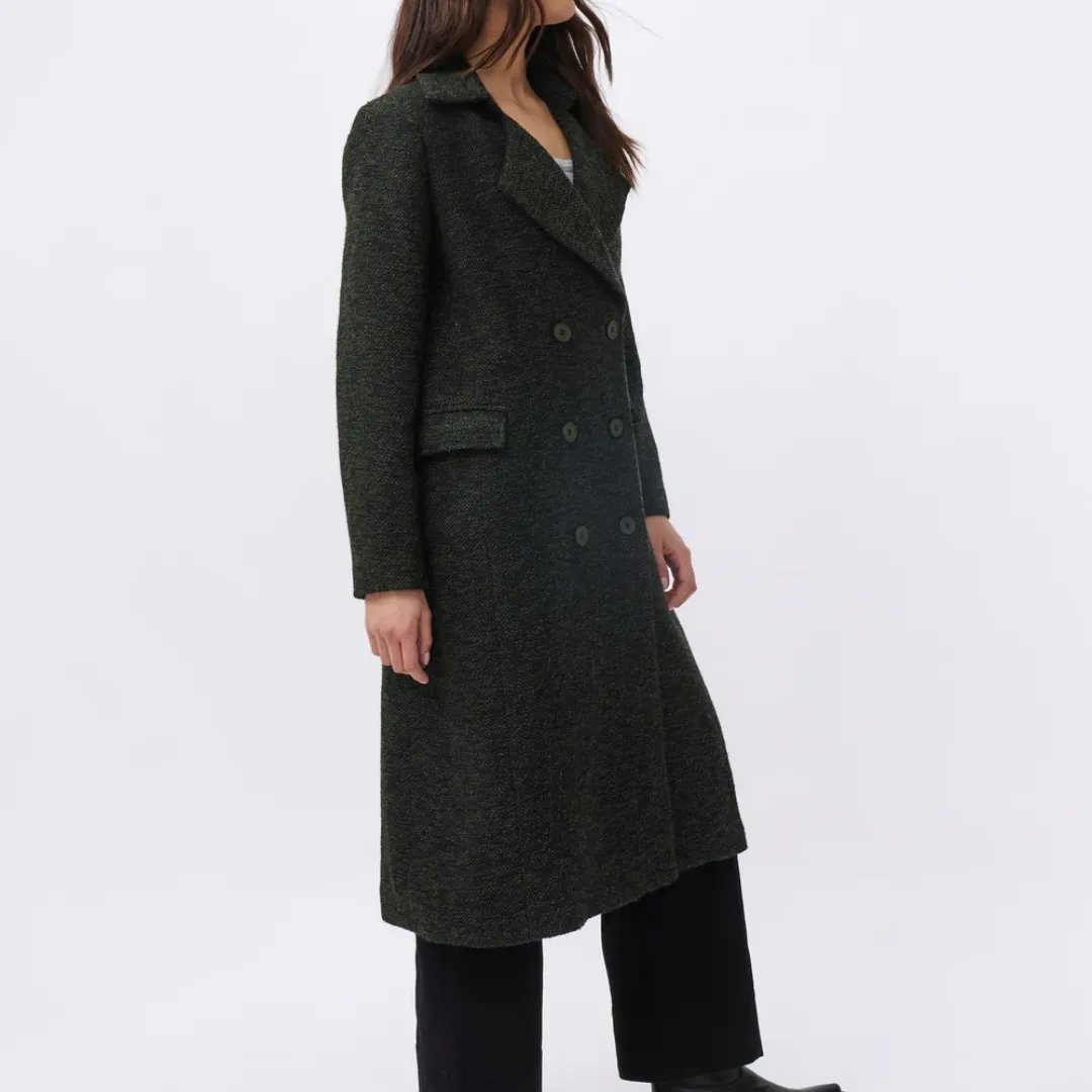Etta Coat / Green   Black