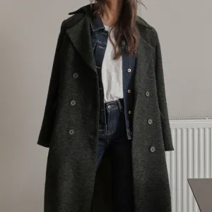Etta Coat / Green   Black