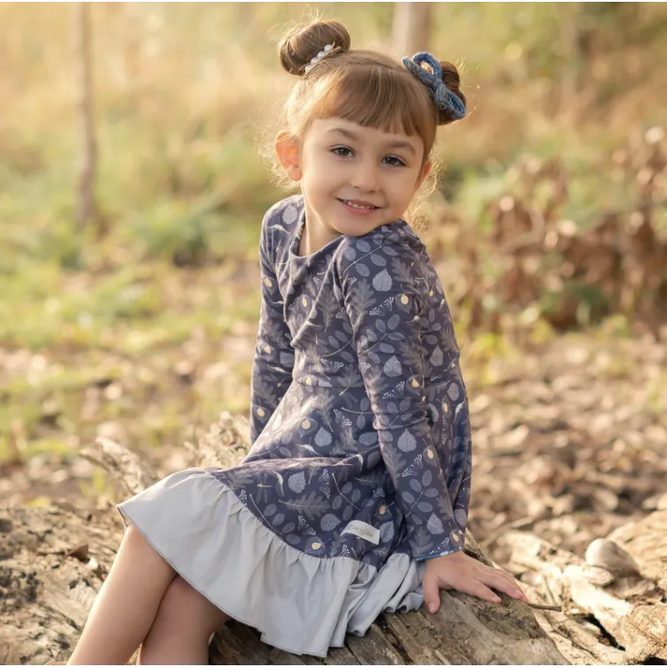 Evie's Closet Fall Floral Reversible Knit Dress