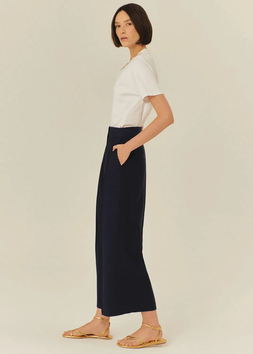 Exquise Sophie Tailored Wide-Leg Trousers