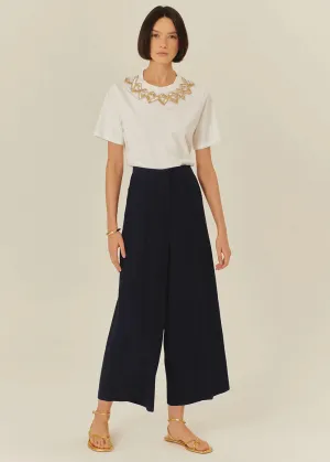 Exquise Sophie Tailored Wide-Leg Trousers