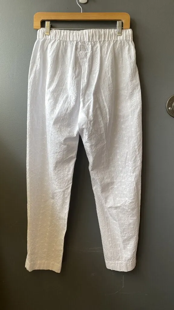 Eyelet Wide Leg Pants