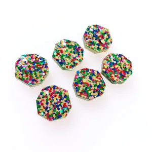 Facet Dots Charms - 2 Sizes