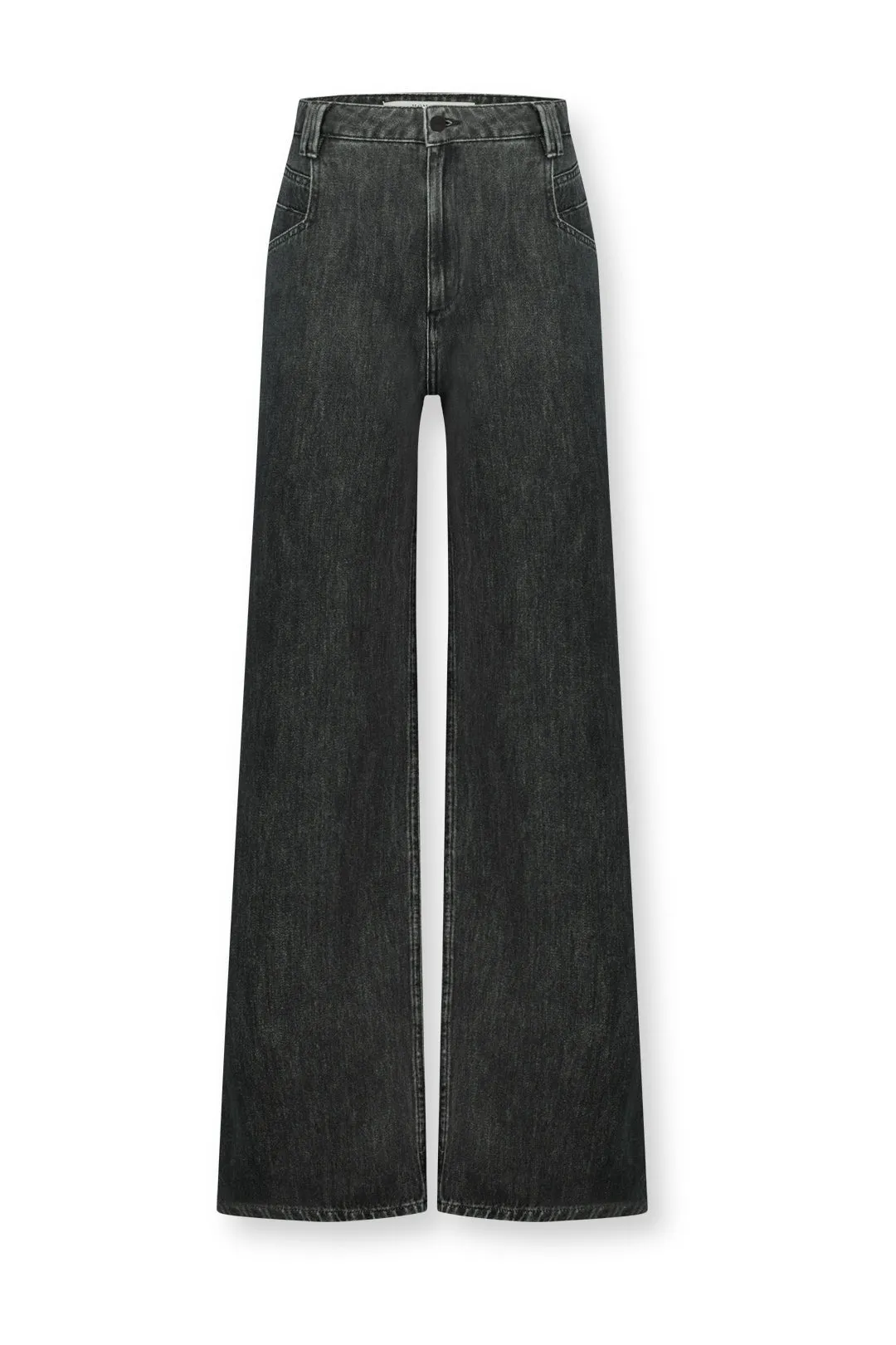 Farrah - Wide Legs Jeans With Slits