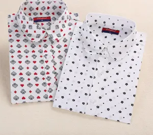 Floral Women Blouses Polka Dot Blouse Long Sleeve Shirt Women Cotton Ladies Tops