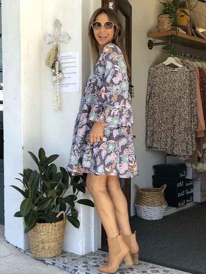 Florence Print Sander Mini Dress