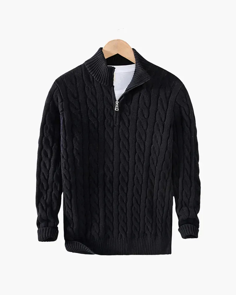 FLORENCE QUARTER ZIP SWEATER