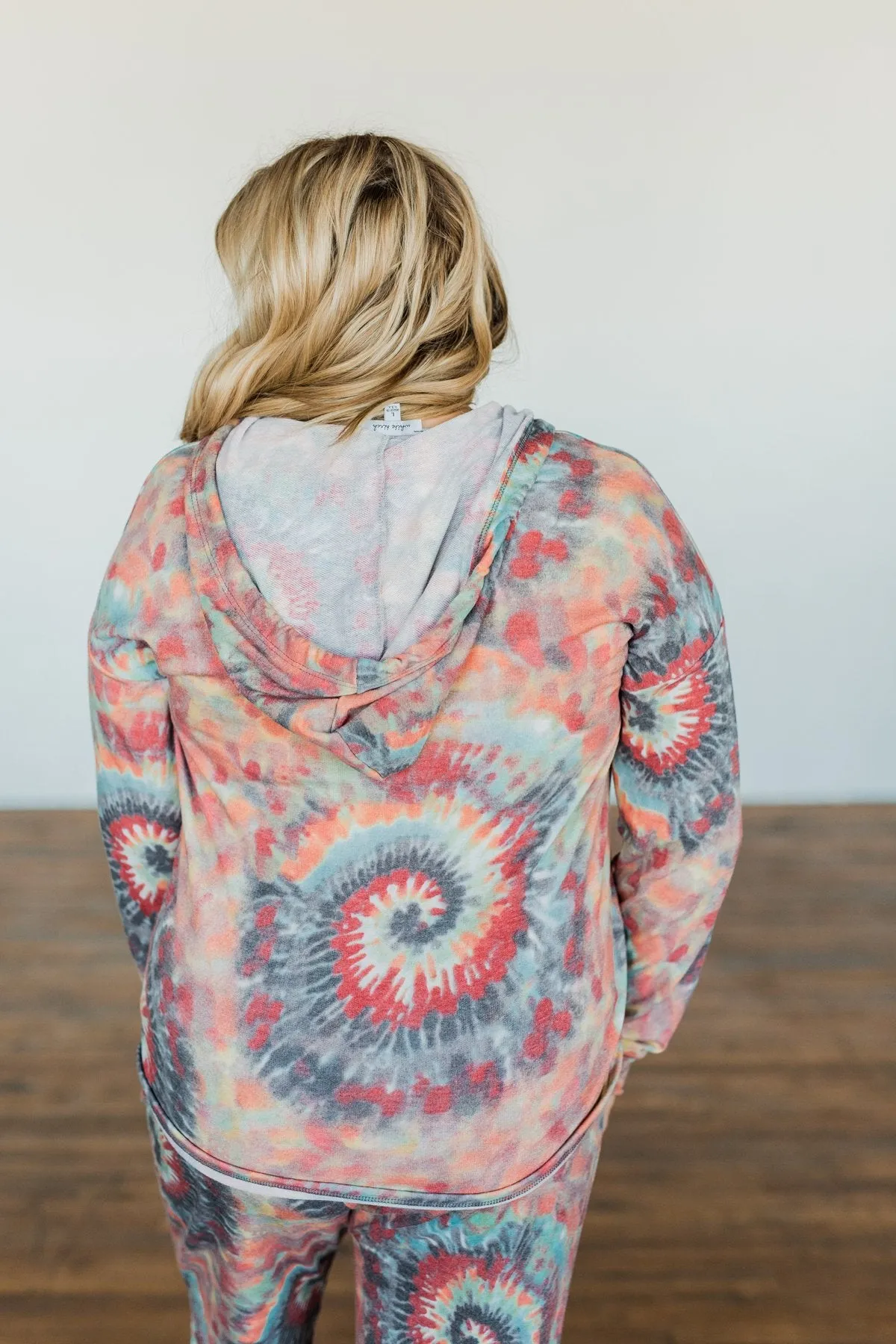 Follow The Sun Tie Dye Hoodie- Multi-Color