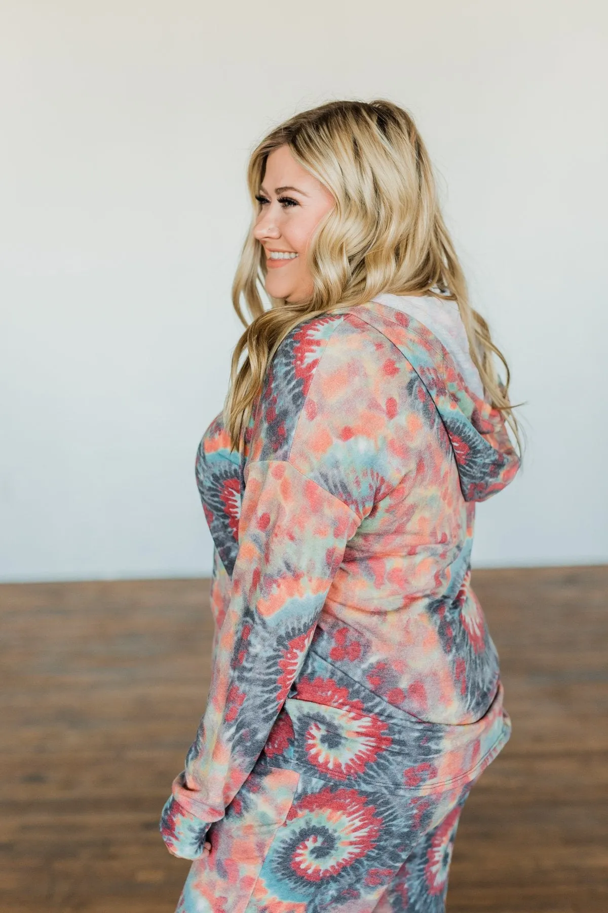 Follow The Sun Tie Dye Hoodie- Multi-Color