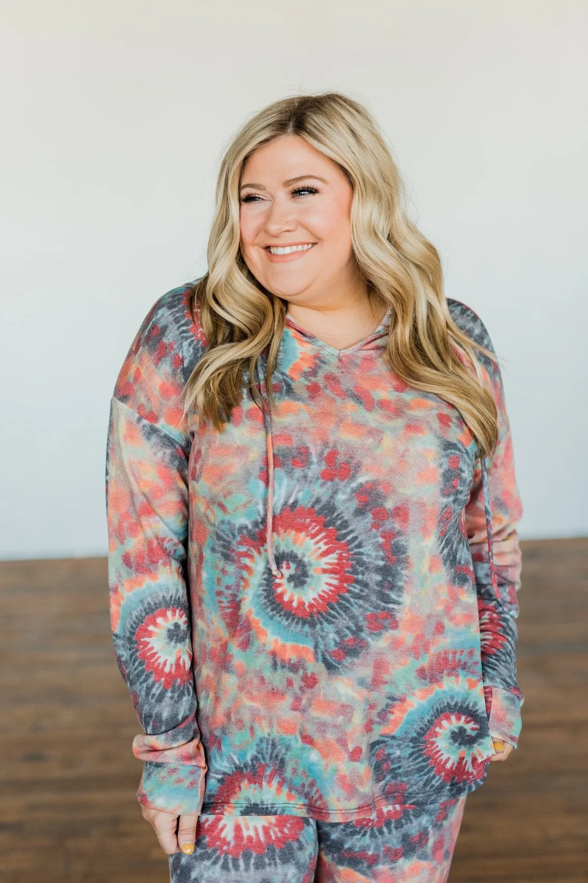 Follow The Sun Tie Dye Hoodie- Multi-Color
