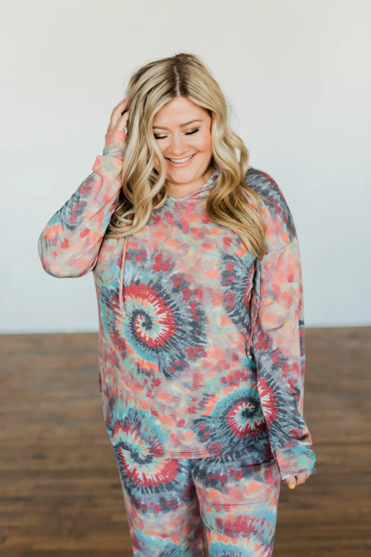 Follow The Sun Tie Dye Hoodie- Multi-Color