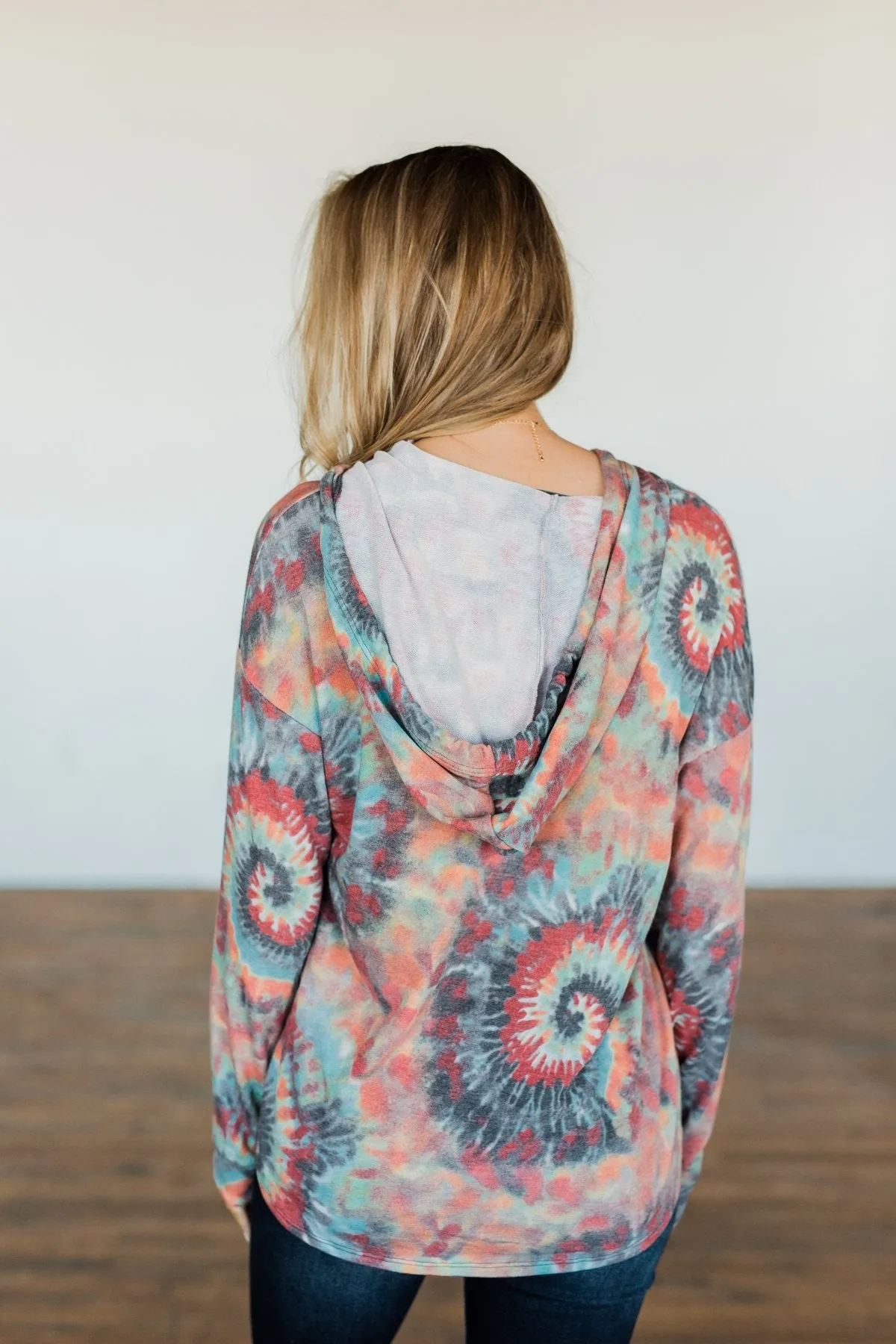 Follow The Sun Tie Dye Hoodie- Multi-Color