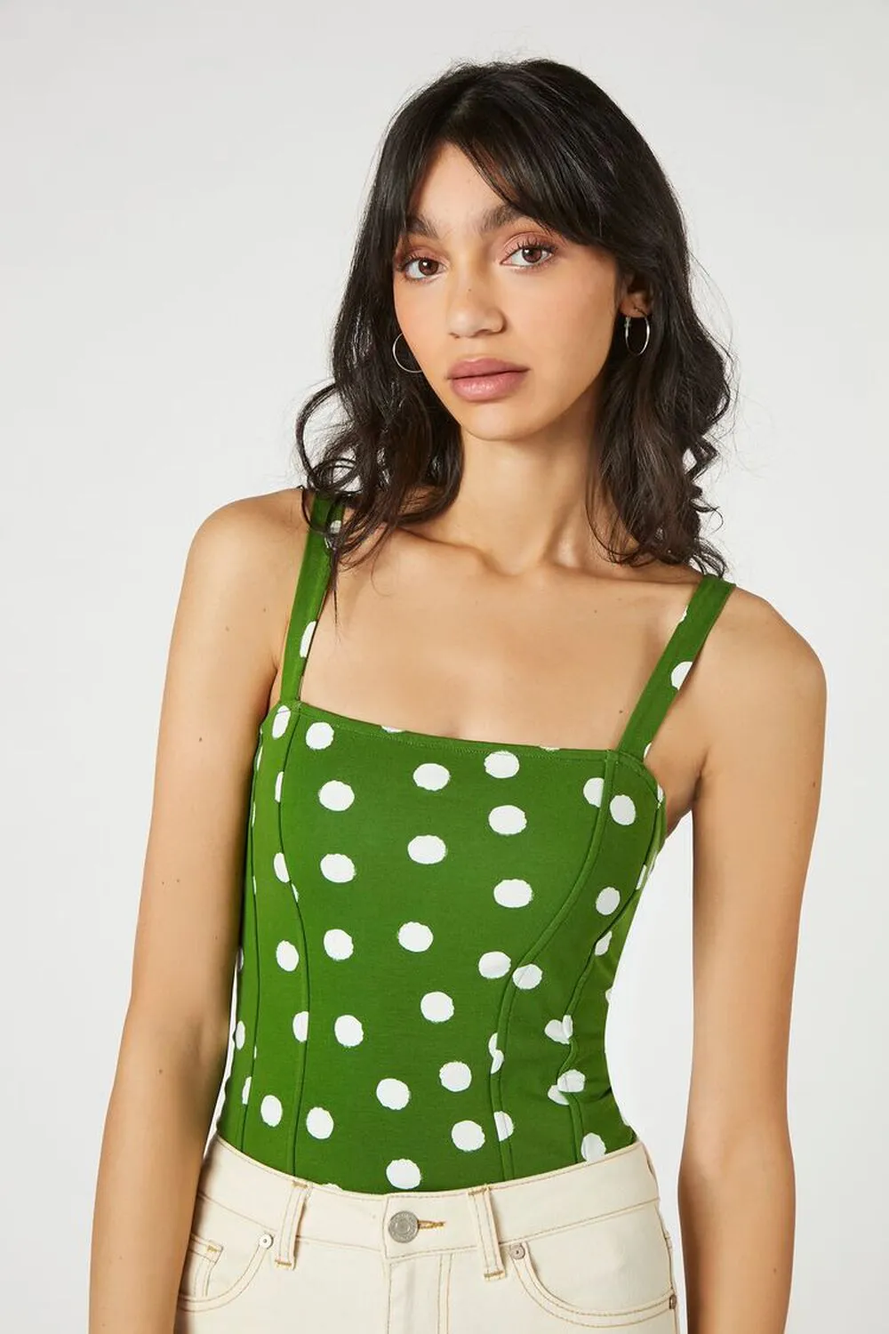 Forever 21 Polka Dot Bodysuit