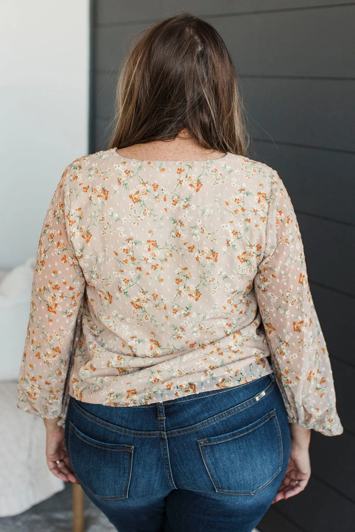 Forever Optimistic Floral Top- Beige