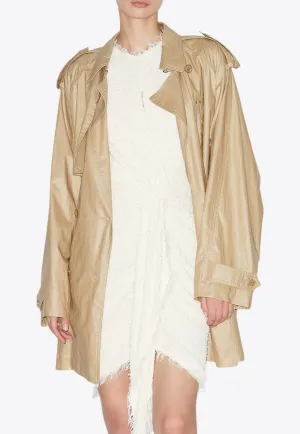 Franny Linen Trench Coat