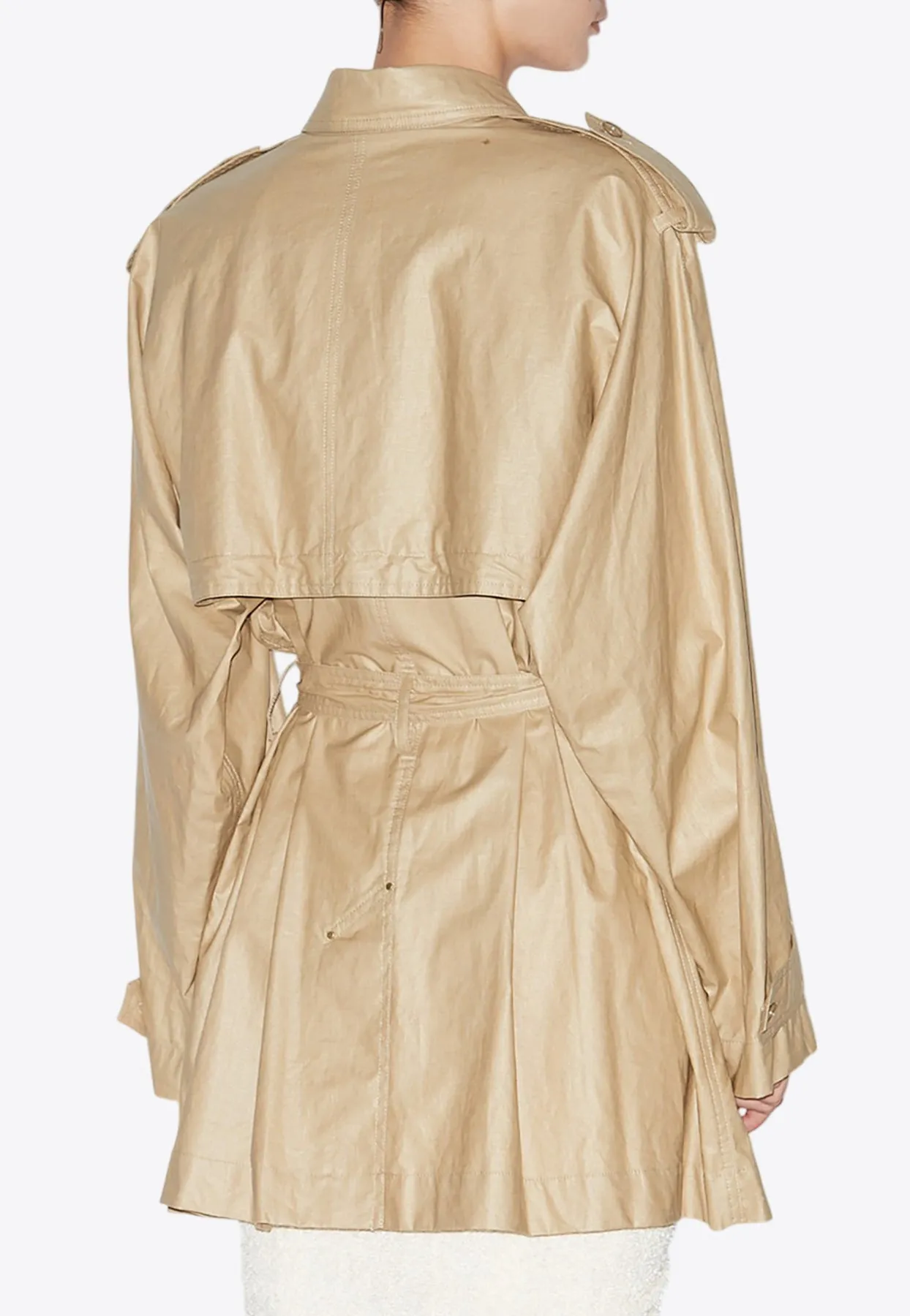 Franny Linen Trench Coat