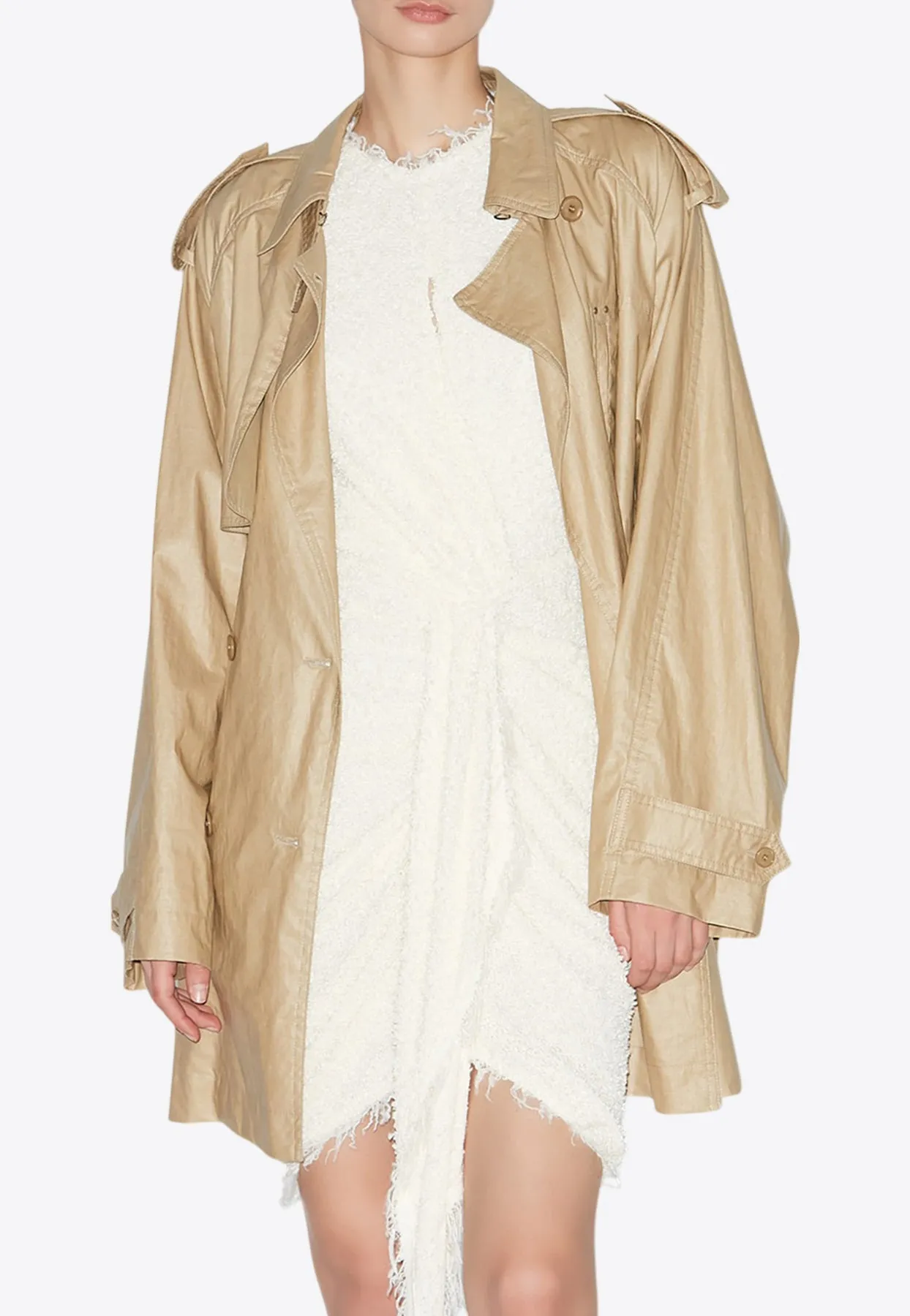 Franny Linen Trench Coat