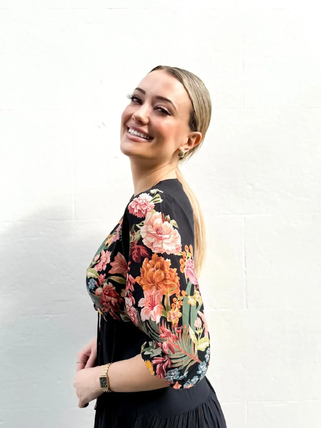 Fria Floral Maxi / Midi Dress
