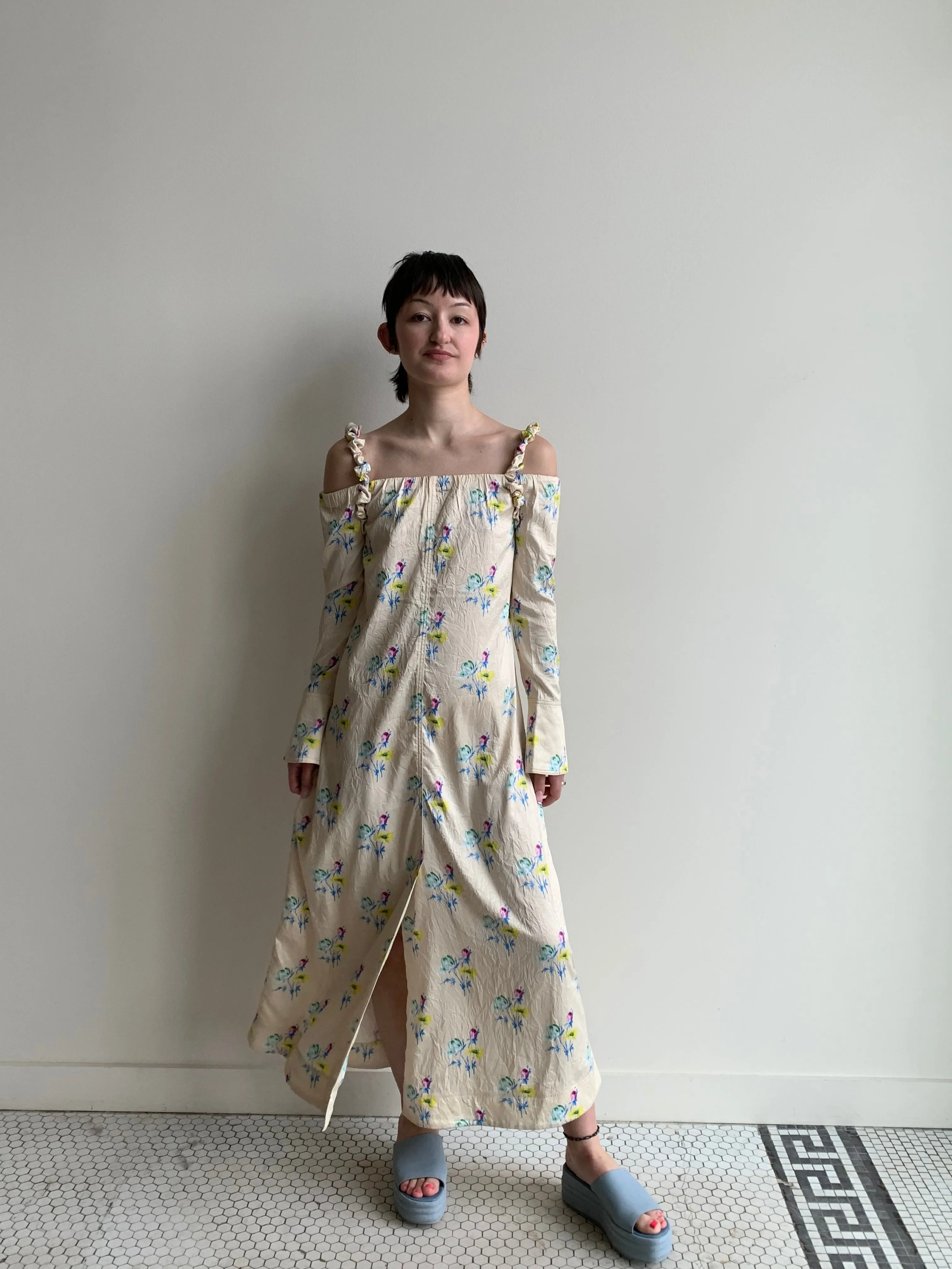 Ganni floral midi dress