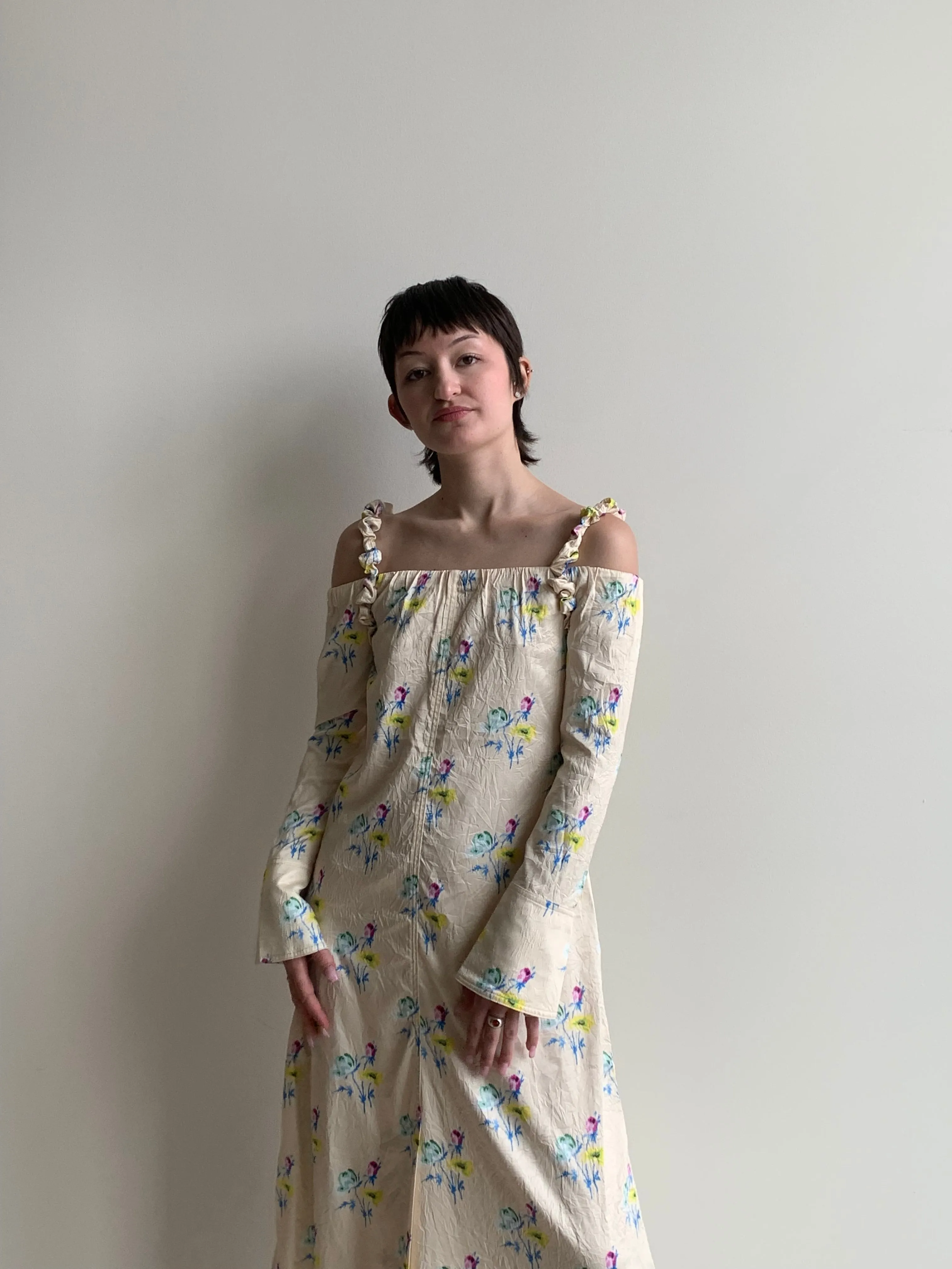 Ganni floral midi dress