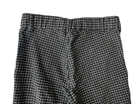 Garage Black White Checked Stretch Pants