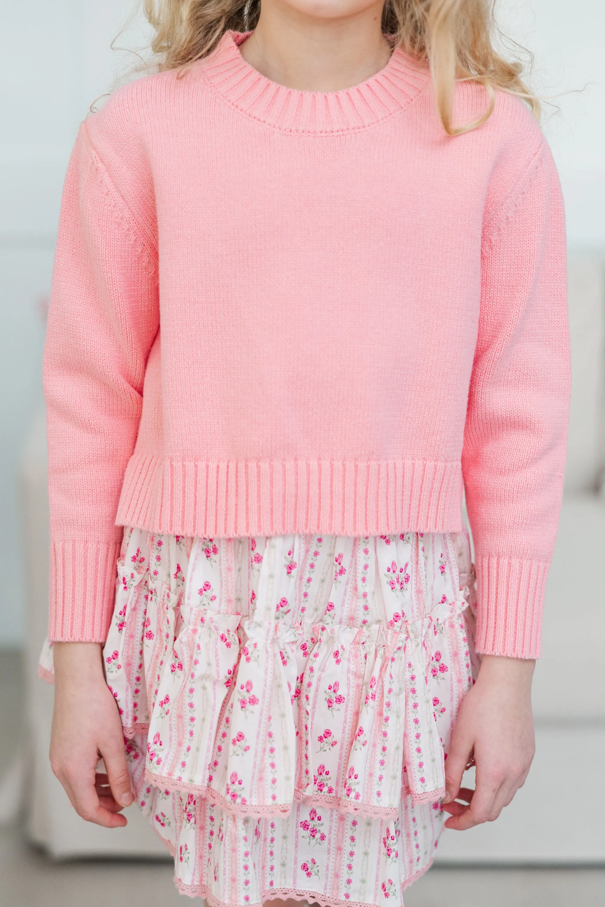 Girls: The Lucy Coral Sweater