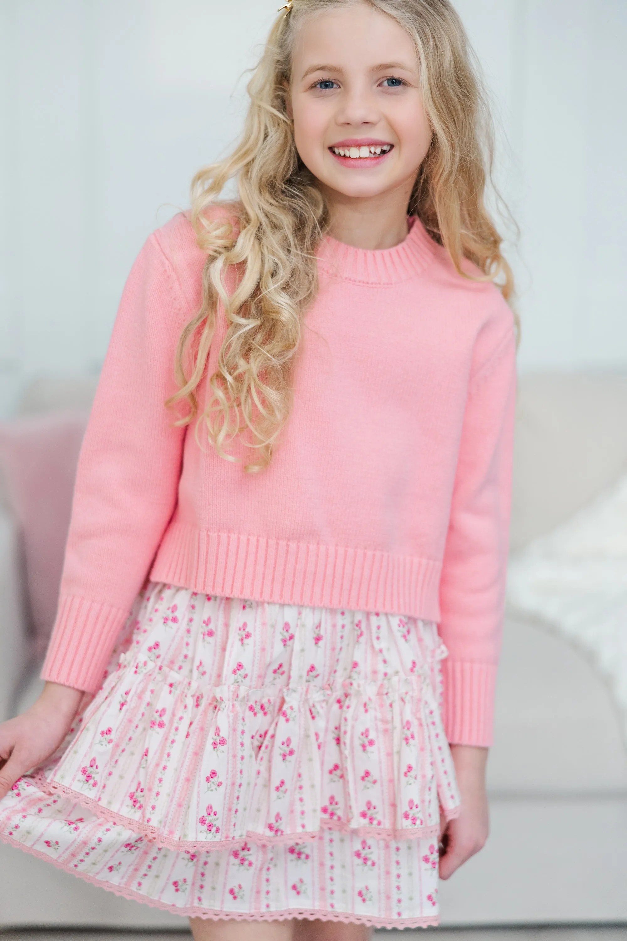 Girls: The Lucy Coral Sweater