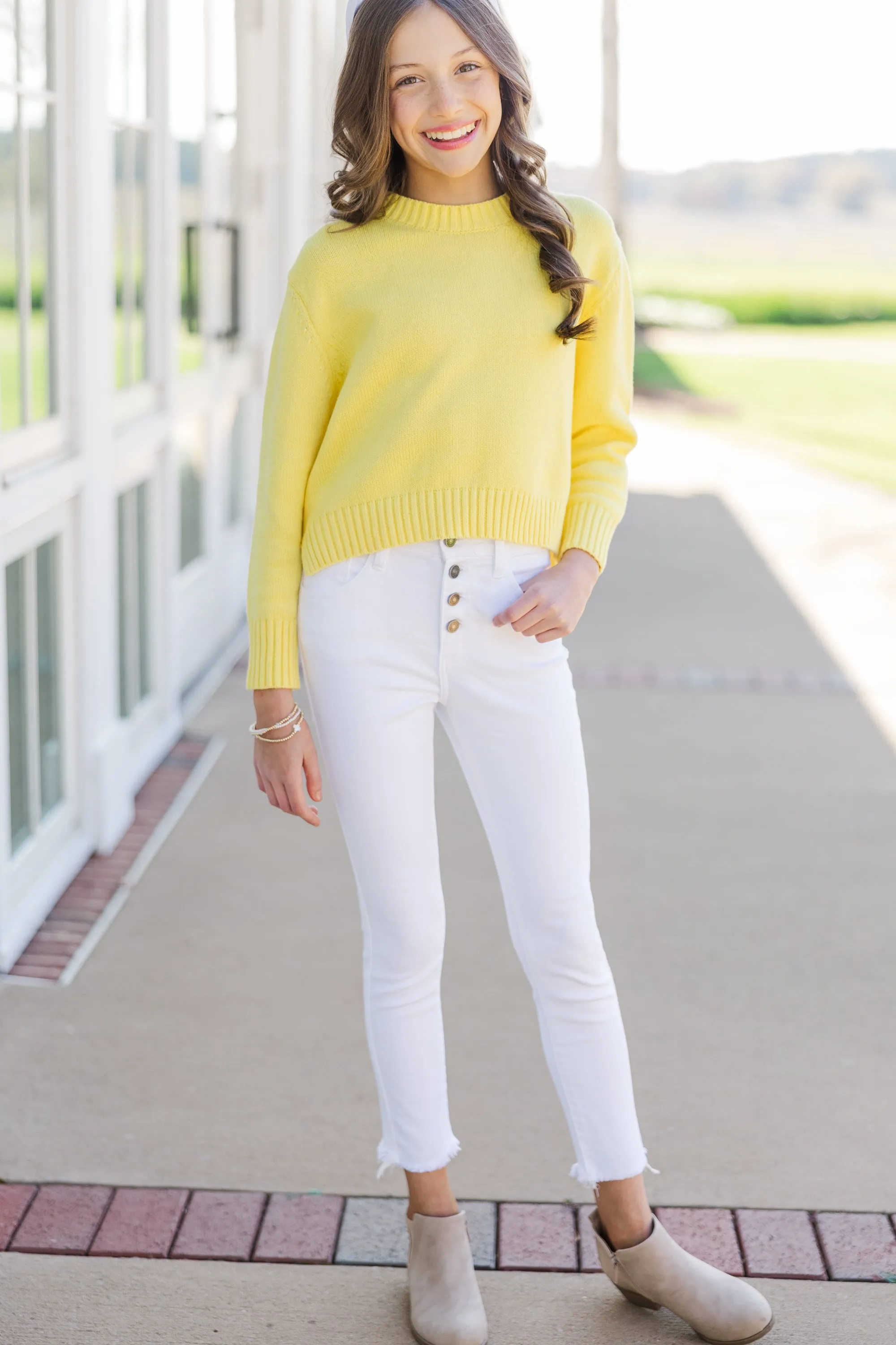 Girls: The Lucy Yellow Sweater