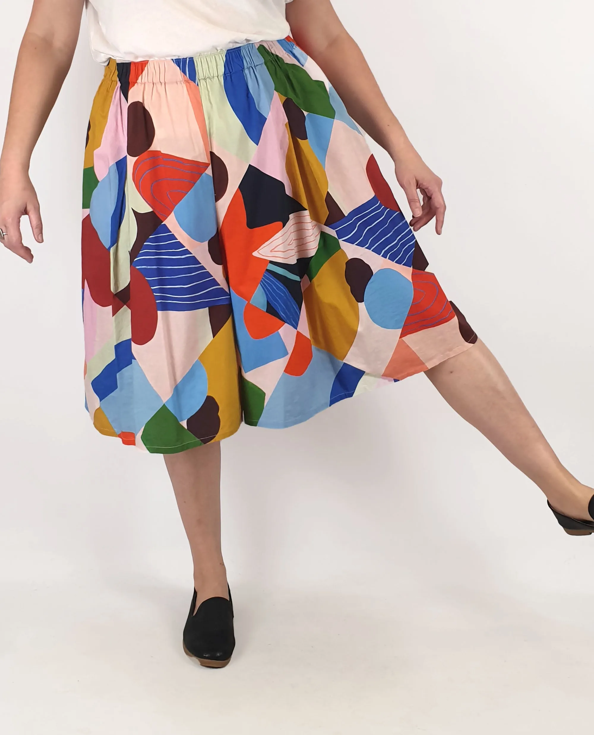 Gorman   Katie Eraser unique print skort/wide leg shorts size 14