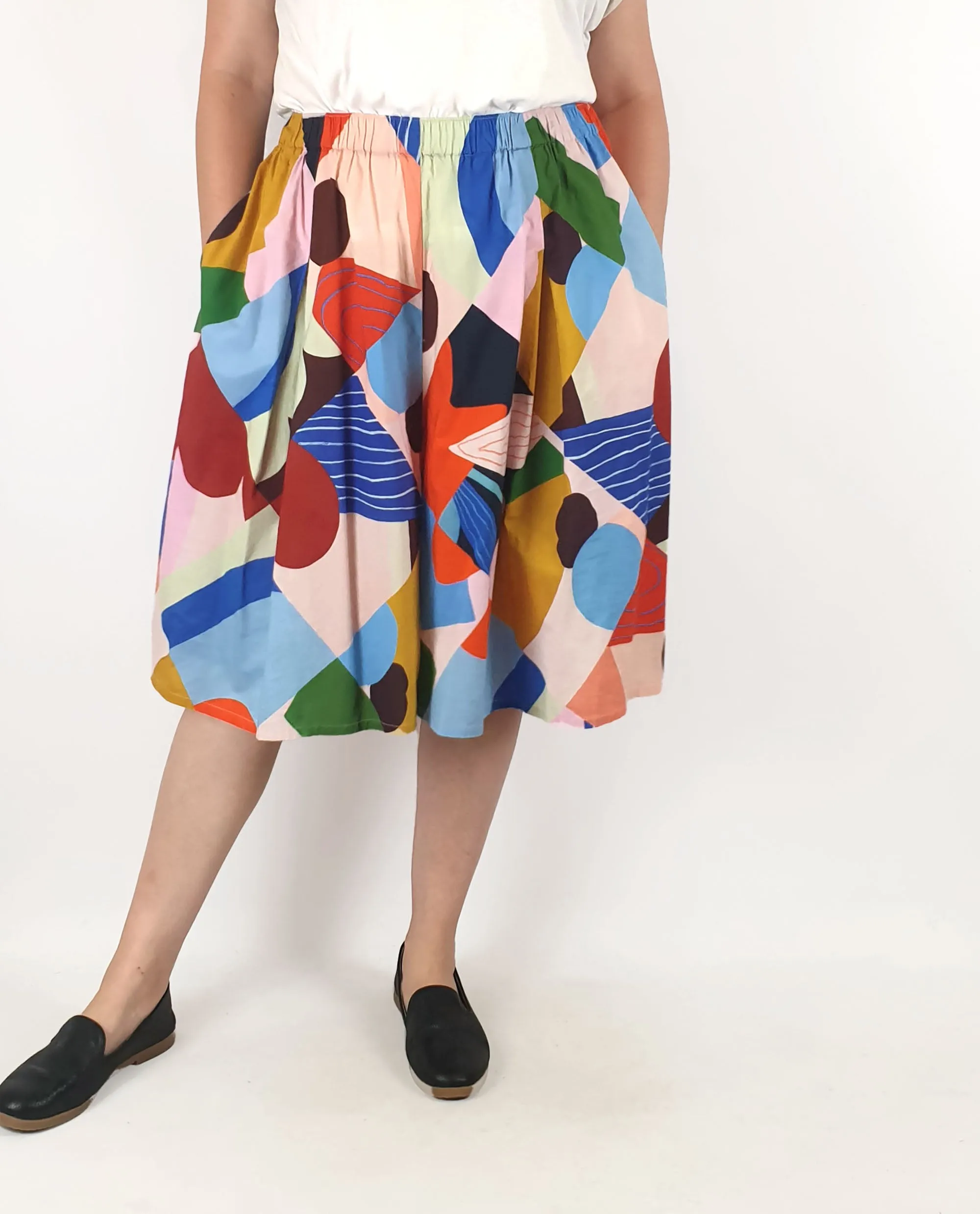 Gorman   Katie Eraser unique print skort/wide leg shorts size 14