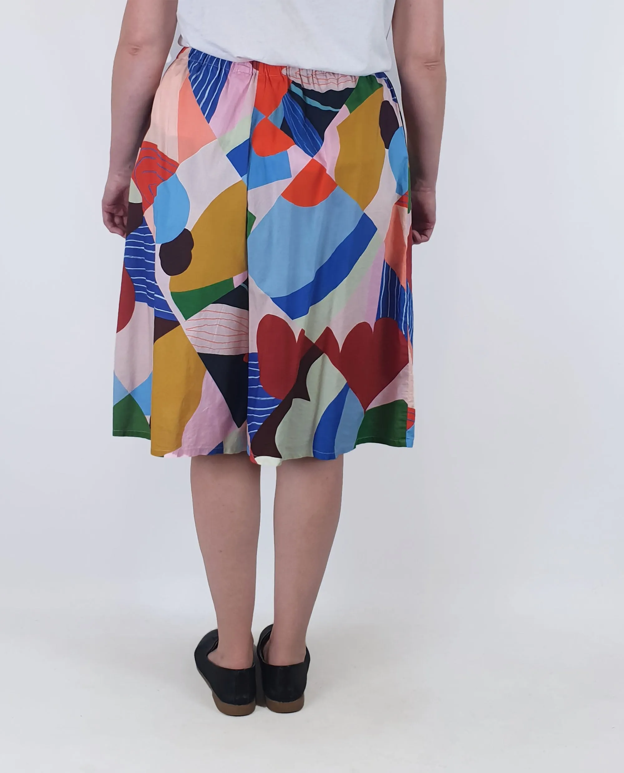 Gorman   Katie Eraser unique print skort/wide leg shorts size 14