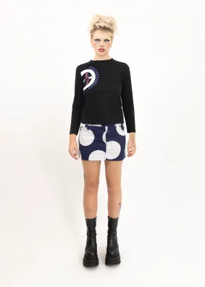 Graphic printed long sleeve top